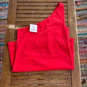 NWT Joe Fresh One shoulder tank sz XS